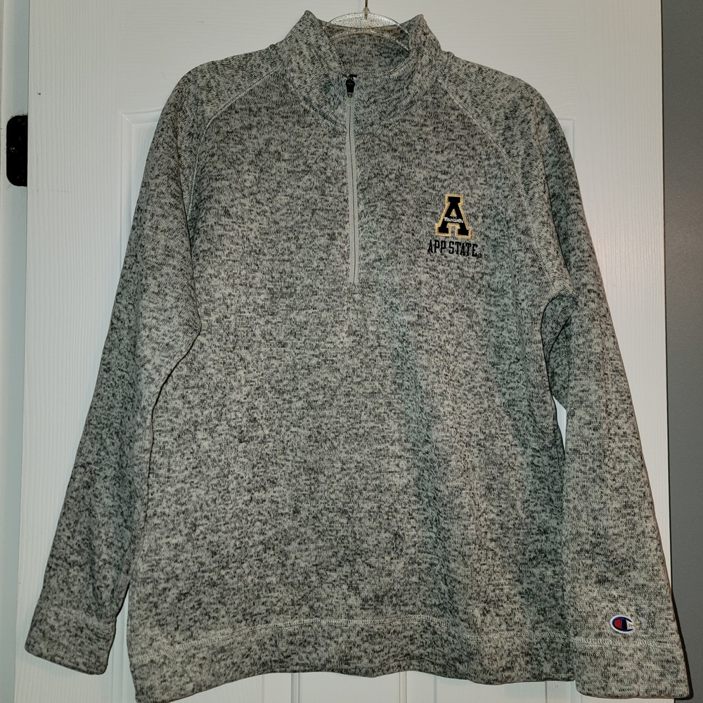 Champion Gray Quarter-Zip Men's App State Shirt